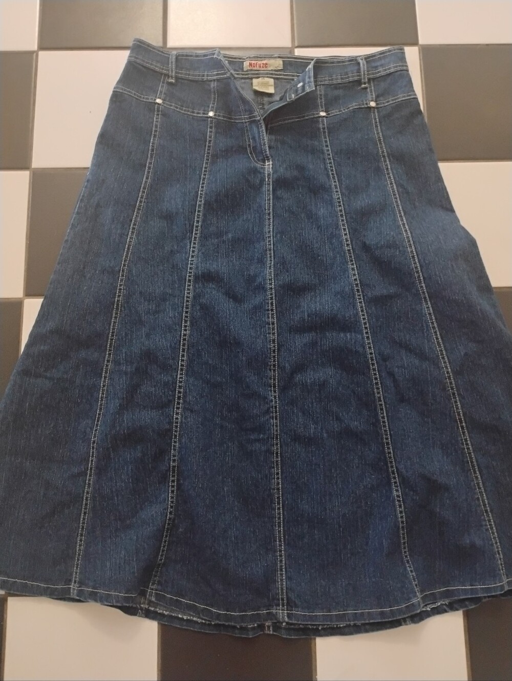 Pleated Denim Skirt 💙
